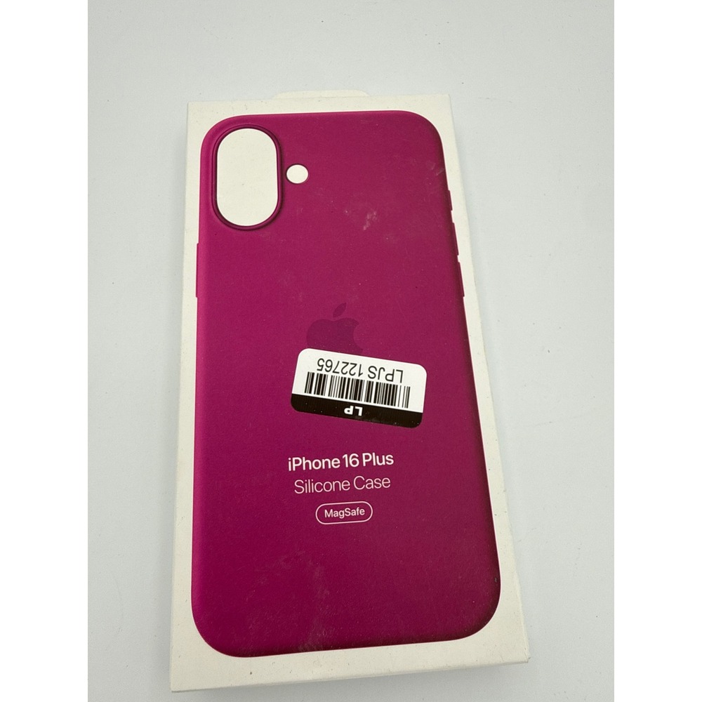 Apple iPhone 16 Plus Silicone Case Fuchsia New MagSafe